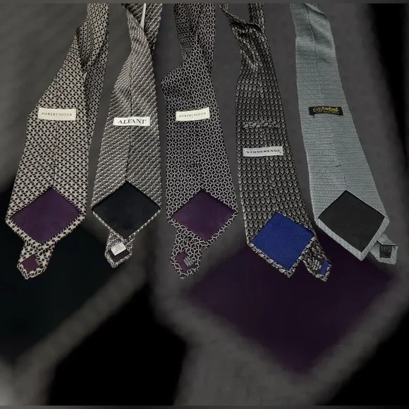 🛍️SALE🛍️ 100% Silk Neck Ties (Set of 5) - Picture 3 of 5